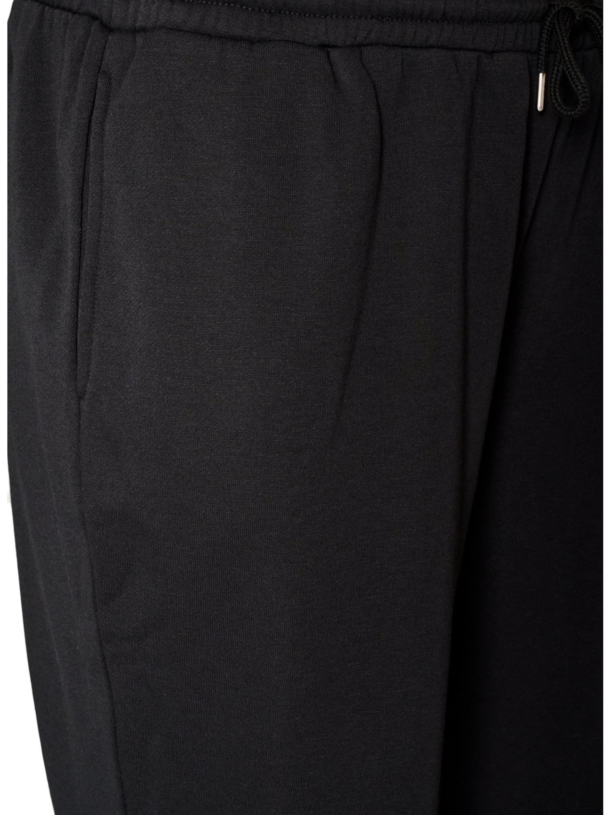 Zizzi Regular Hosen 'FLAMELA' in Schwarz