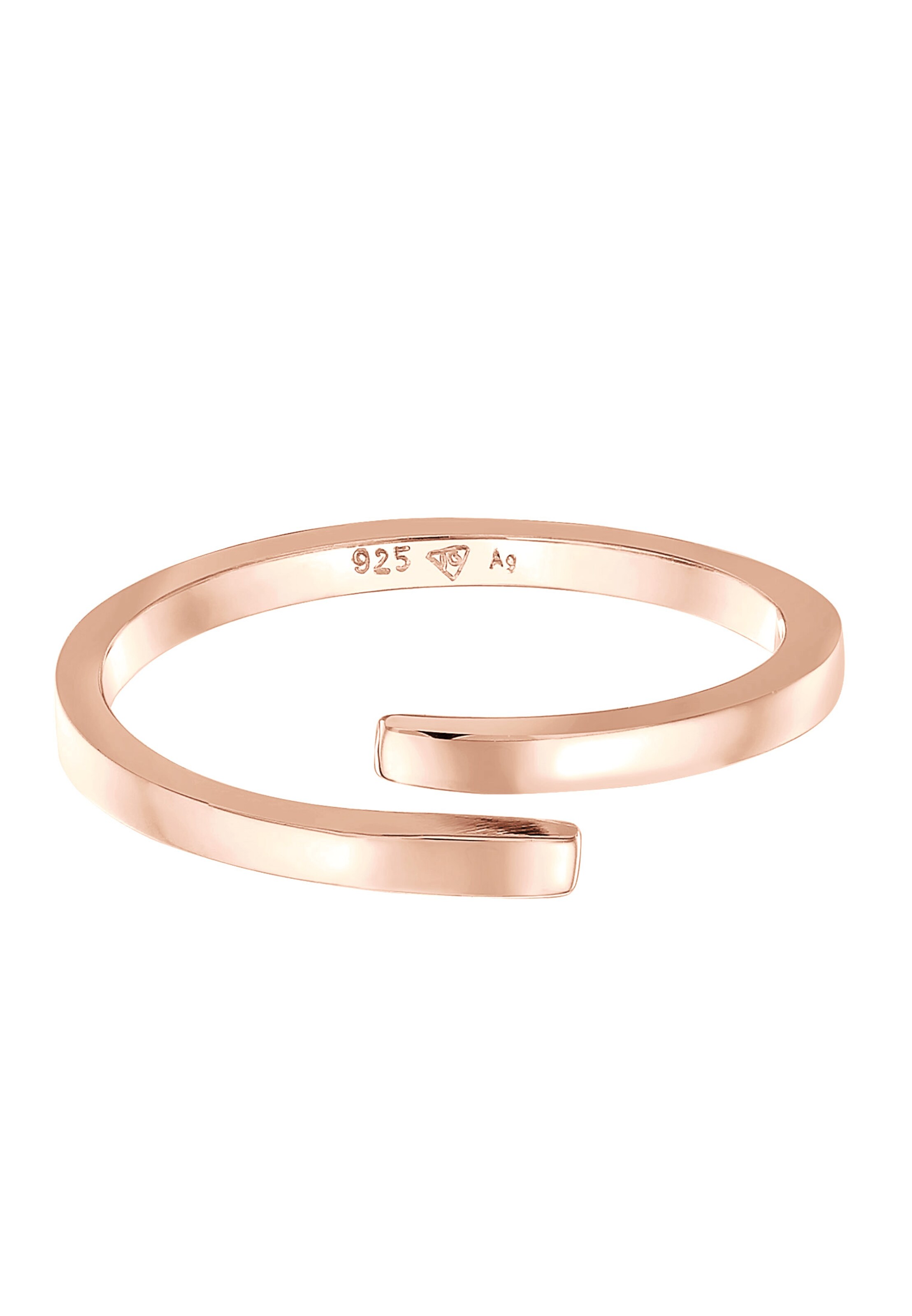 ELLI Ring 'Wickelring' in Gold: front