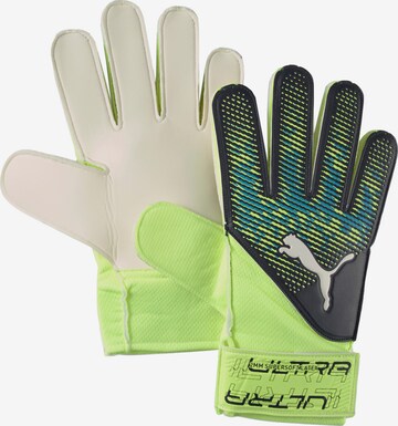 PUMA Athletic Gloves in Yellow: front