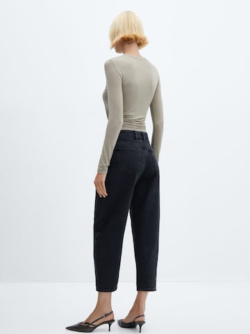 MANGO Loosefit Jeans 'Agata' in Zwart