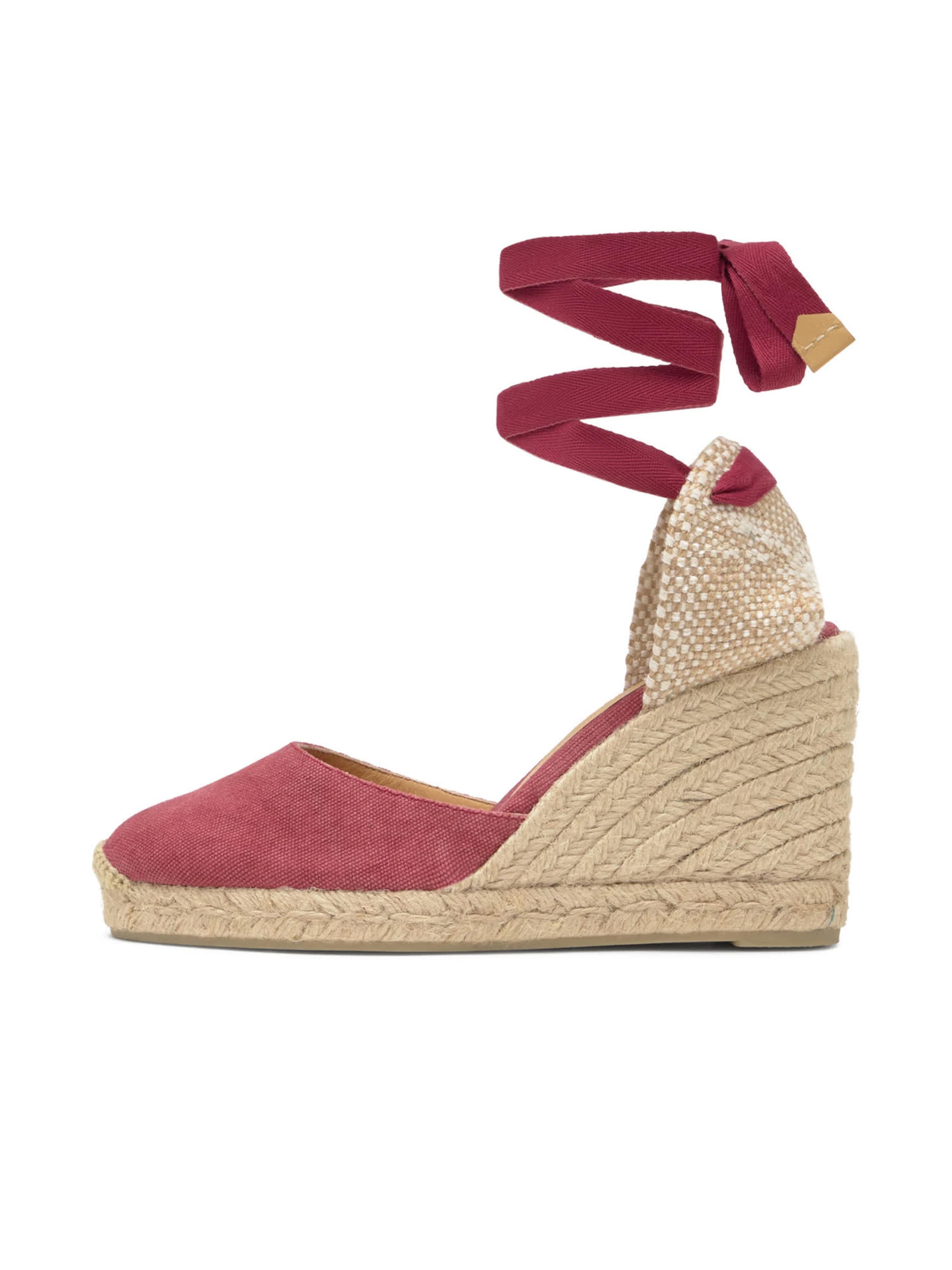 Castañer Espadrillaer 'CARINA' i rød: forside