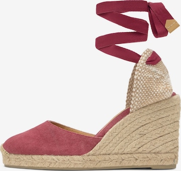 raudona Castañer Espadrilės 'CARINA': priekis