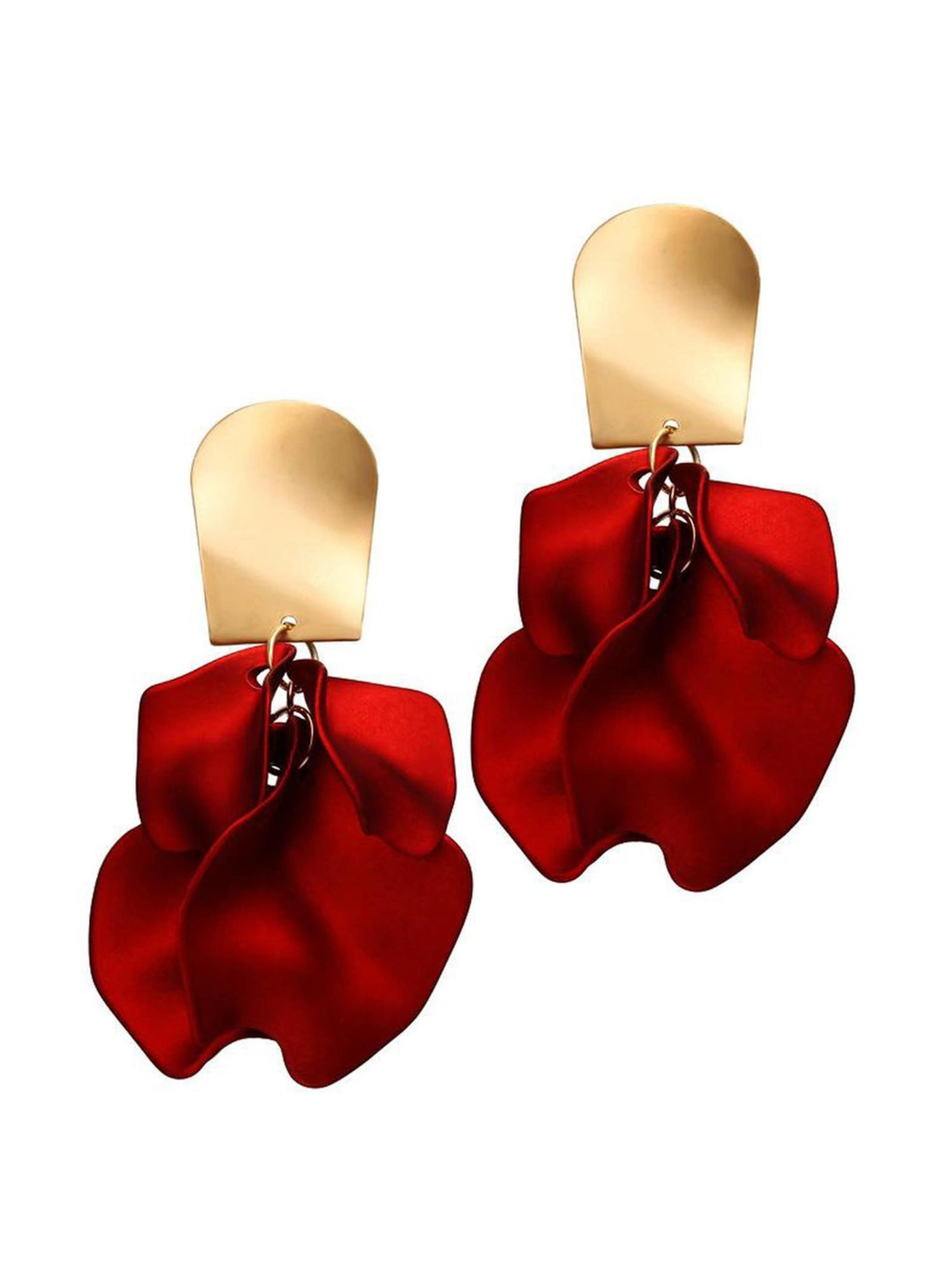 AVANT-GARDE PARIS Earrings 'Ursulaya' in Red: front