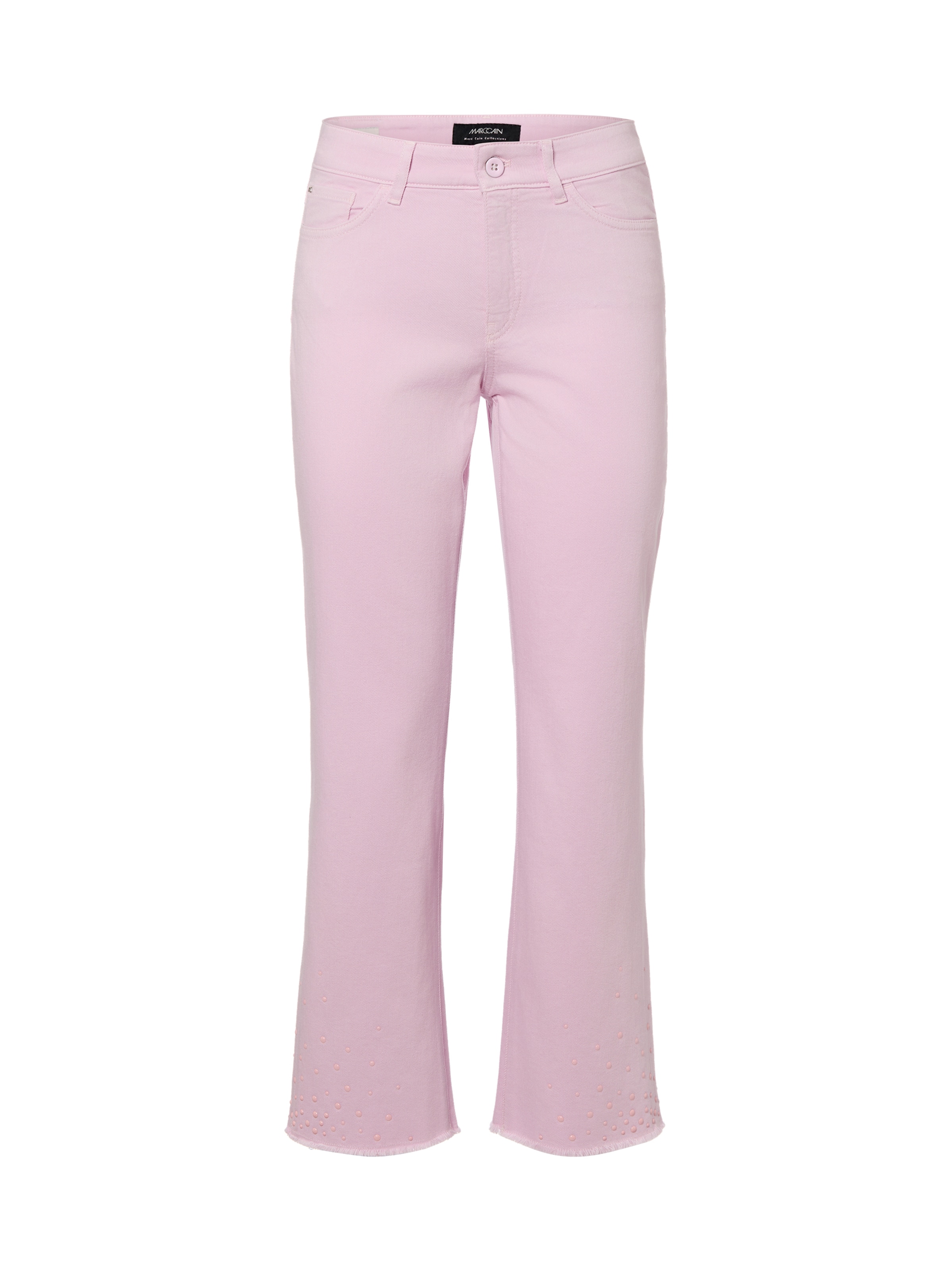 Marc Cain Skinny Jeans 'Forli' in Roze: voorkant