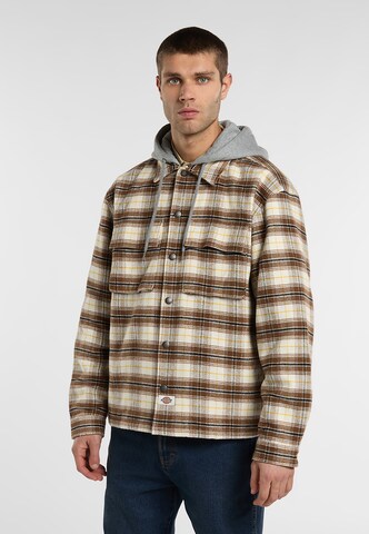 DICKIES Tussenjas in Beige: voorkant