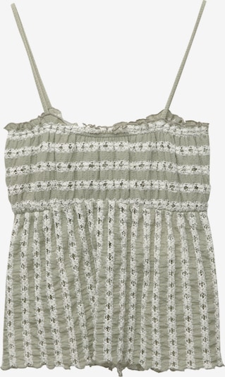 Pull&Bear Top in XS in jade / weiß, Produktansicht