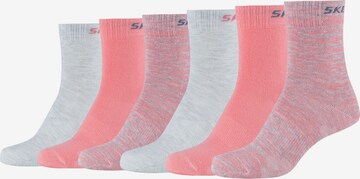 SKECHERS Athletic Socks in Grey: front