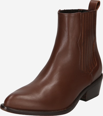 Weekend Max Mara Ankle Boots 'JOLLY' in Brown: front