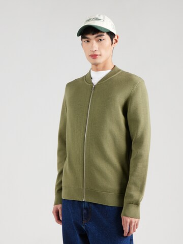 ARMEDANGELS Neuletakki 'AGAAMO' värissä vihreä: etupuoli