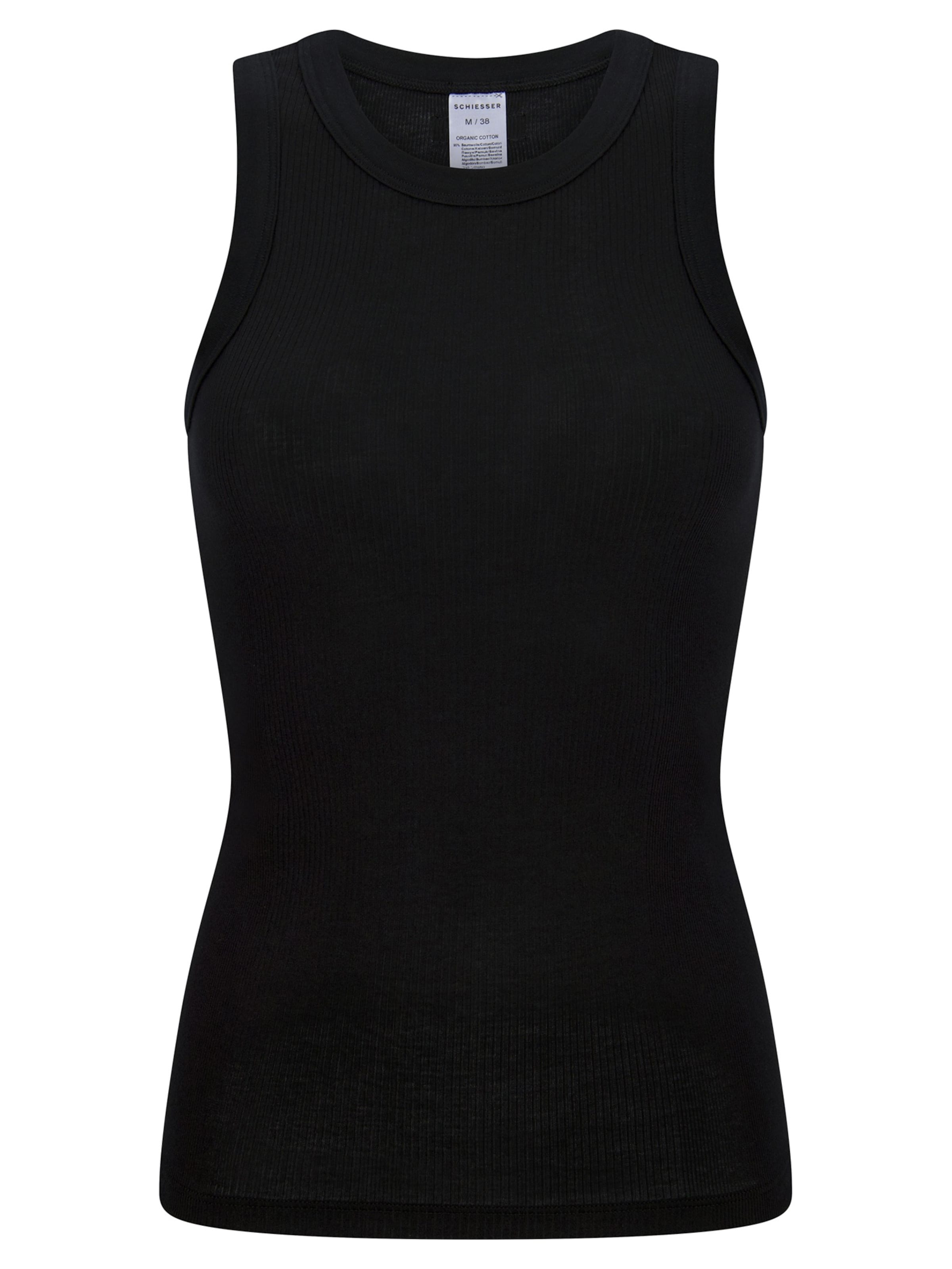 Maillot de corps 'Feinripp - Revival Paula' SCHIESSER en noir : devant