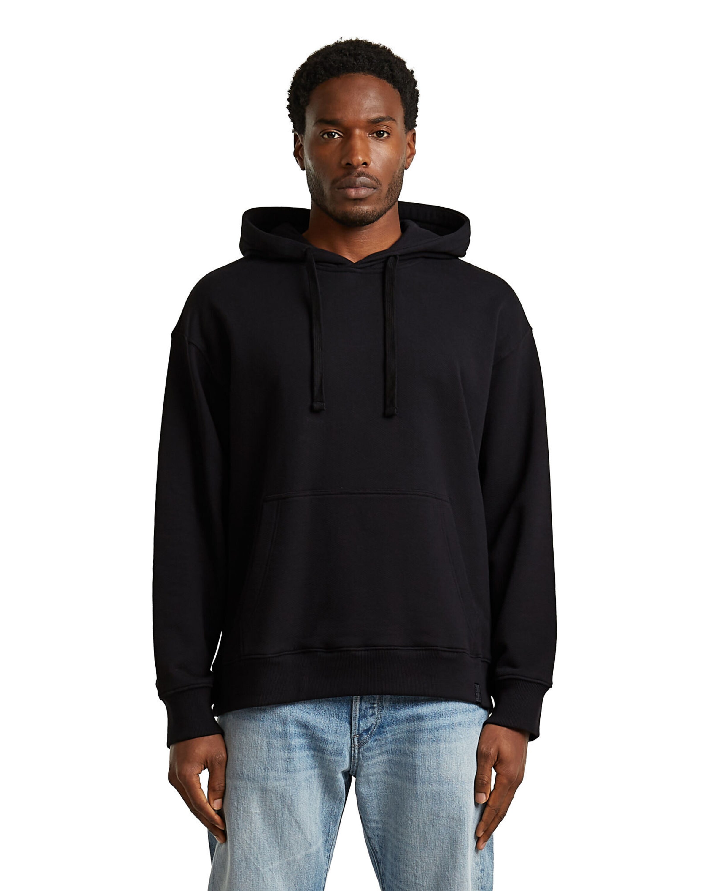 G-STAR Sweats-Sweater 'GS-01 Relaxed Hoodie' in Schwarz: Vorderseite