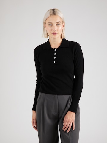 Pure Cashmere NYC Sweater in Black: front