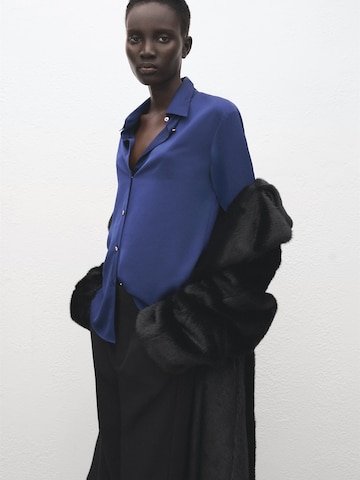 MANGO Bluse 'IDEALE' in Blau: Vorderseite