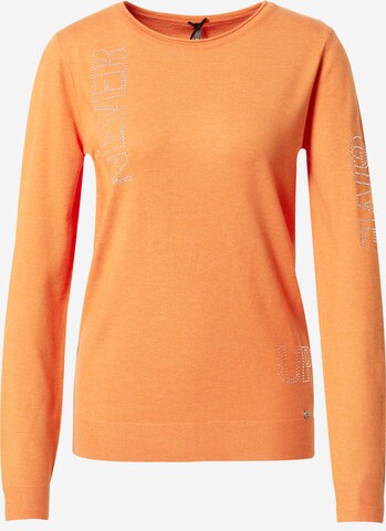 Key Largo Pullover 'NEVER' i orange: forside