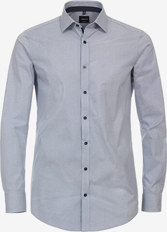 VENTI Slim fit Business Shirt in Blue: front