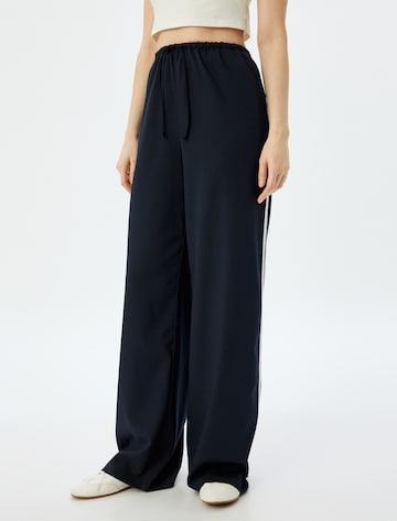 Koton Wide Leg Hose in Blau: Vorderseite