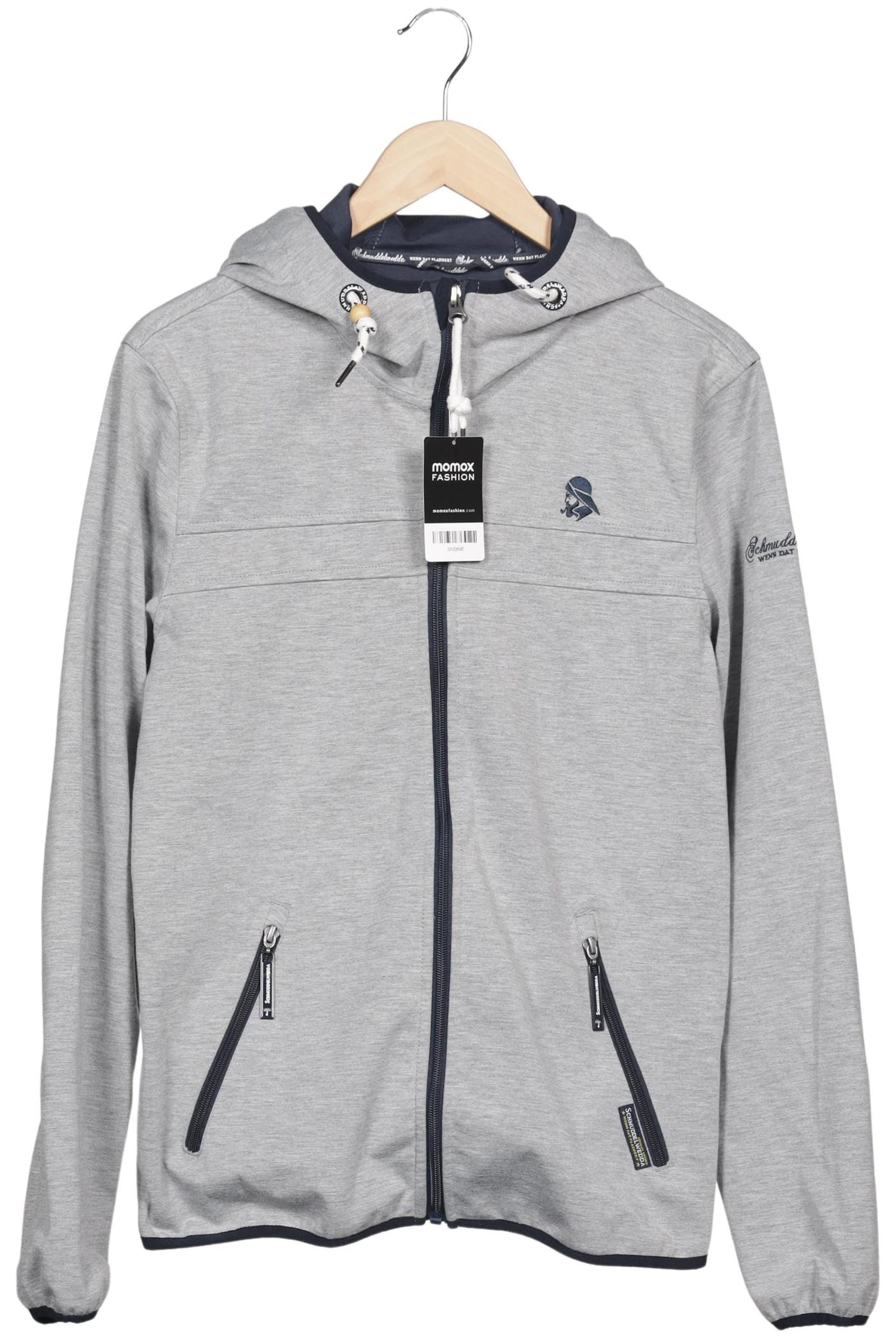 Schmuddelwedda Kapuzenpullover M in Grau: Vorderseite