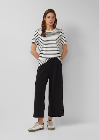 Wide Leg Pantalon à pince s.Oliver en noir