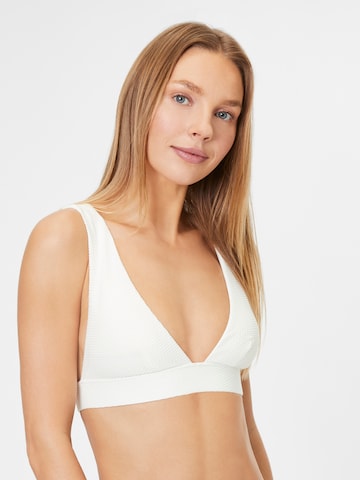 ETAM - Triangular Top de biquíni 'VAHINE' em branco: frente