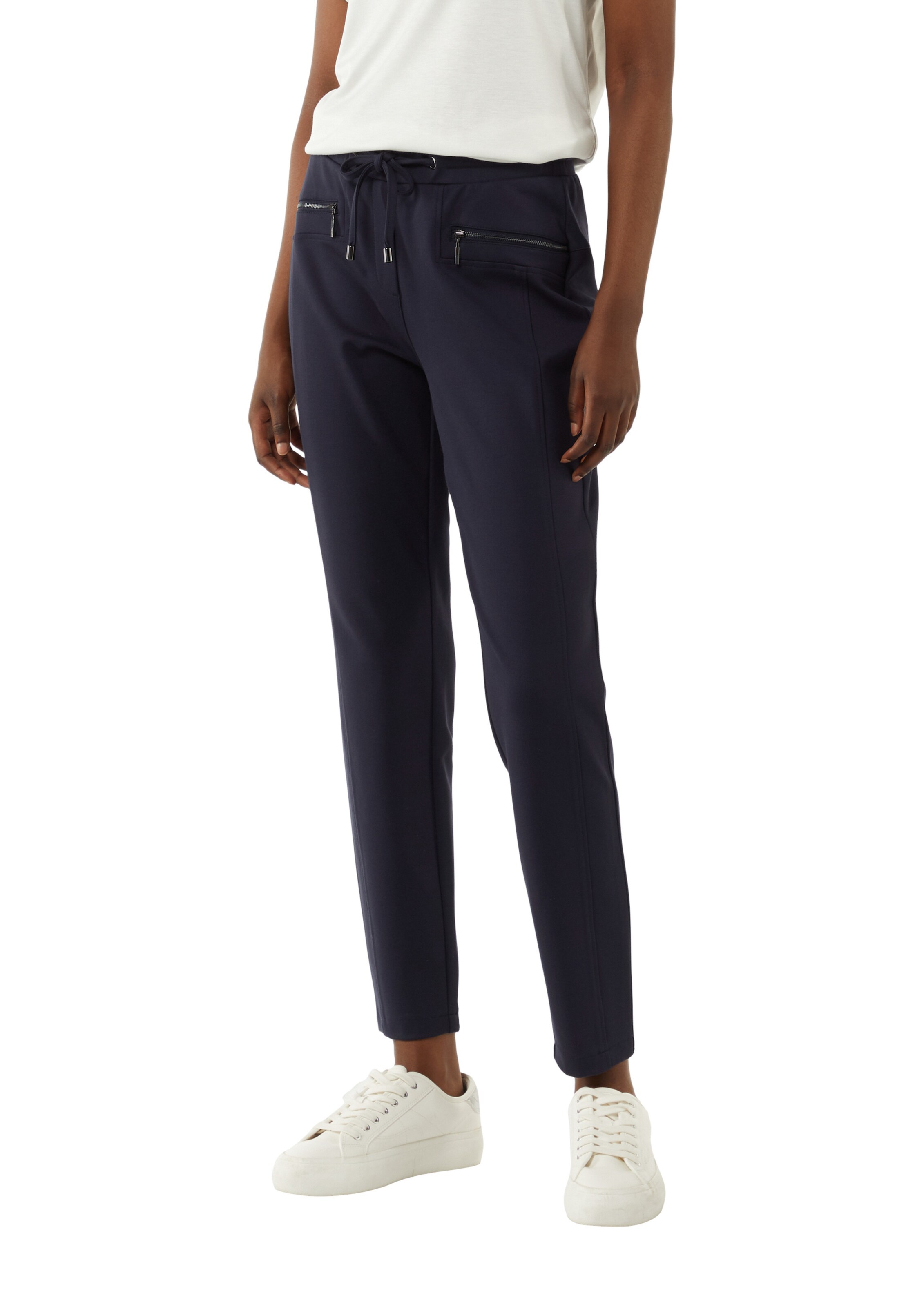 Regular Pantalon COMMA en bleu : devant