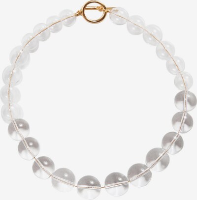 MANGO Bracelet en or / transparent / blanc, Vue avec produit