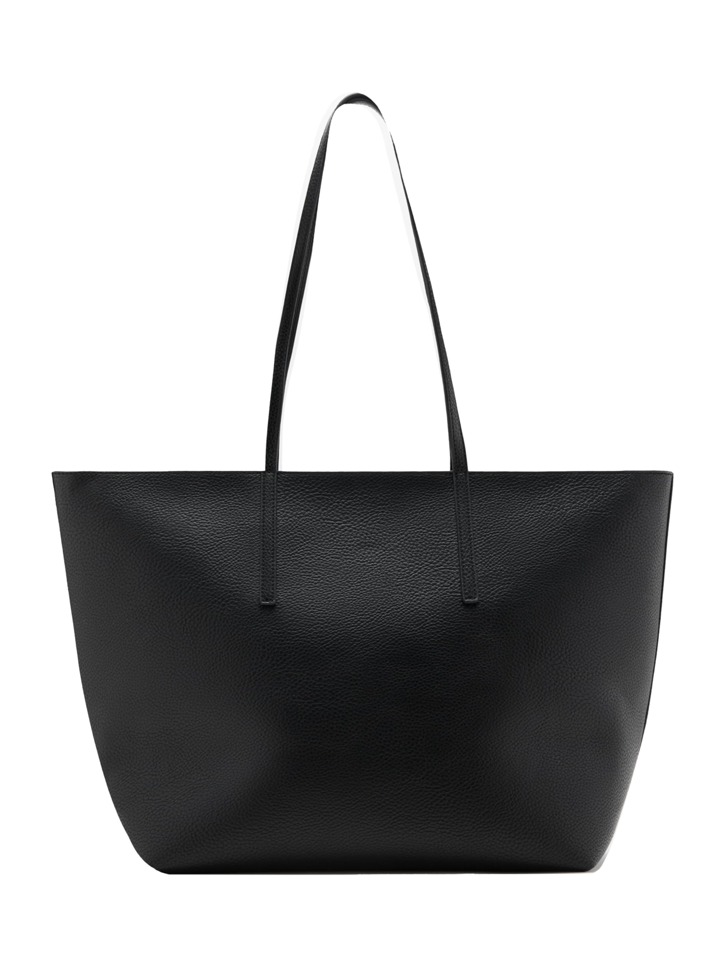 MANGO Shopper táska 'MARIBEL2' - fekete: elől