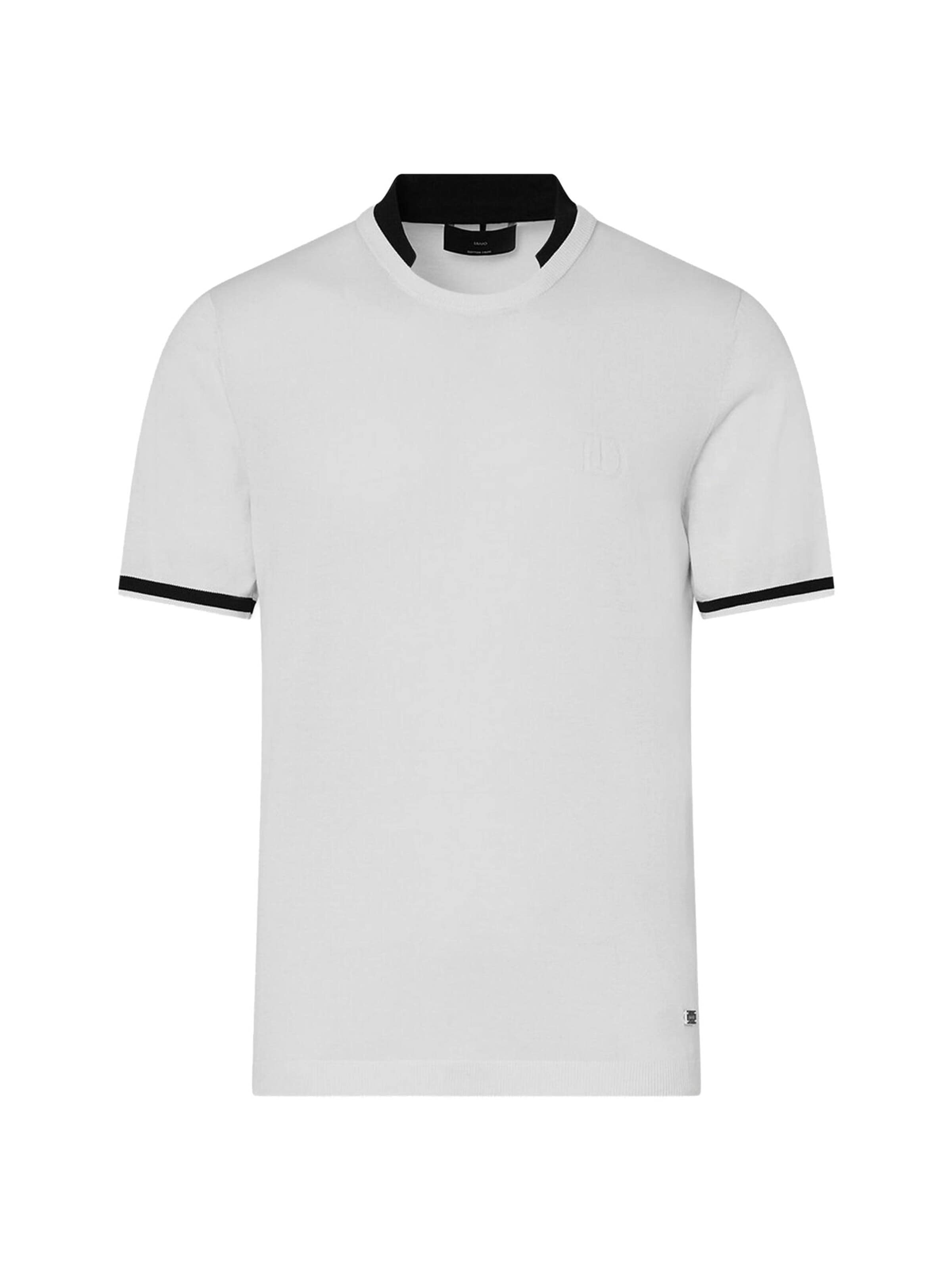 Liu Jo Koszulka 'LIU JO UOMO MAGLIA CHIUSA M/C T-SHIRT' w kolorze biały: przód