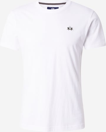 La Martina - Camisa em branco: frente