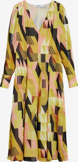 Desigual Kleita pieejams 38, krāsa - olīvzaļš / jauktu krāsu, Preces skats
