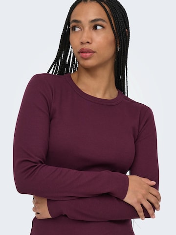 ONLY Shirt 'ONLVAL' in Lila