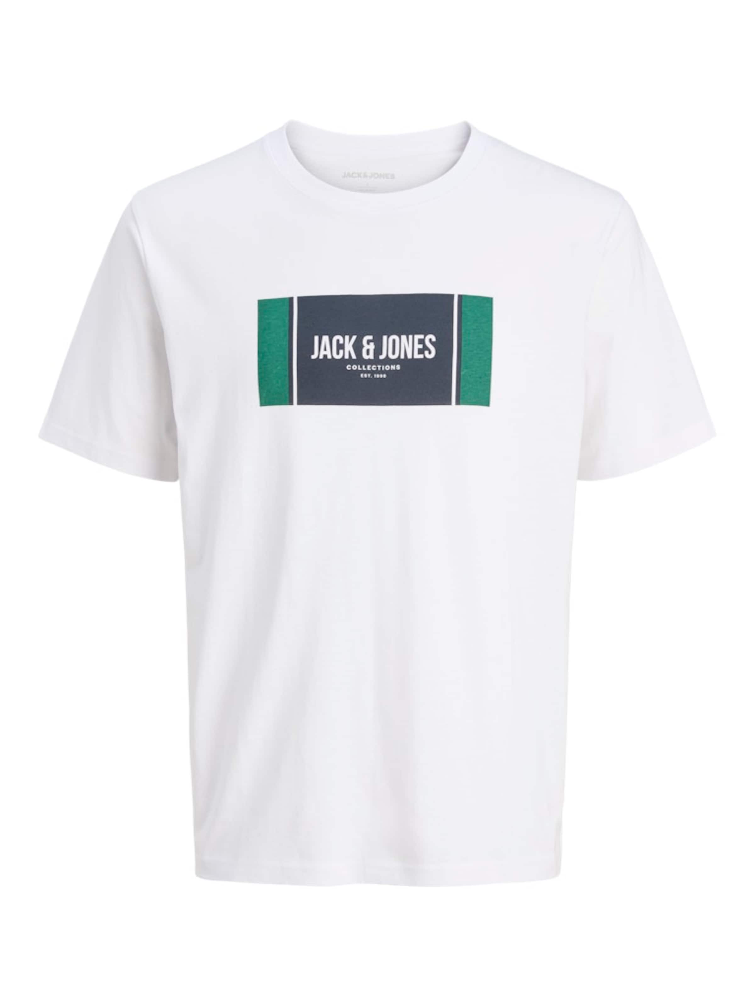 JACK & JONES Футболка 'JJHayato' в Белый: спереди