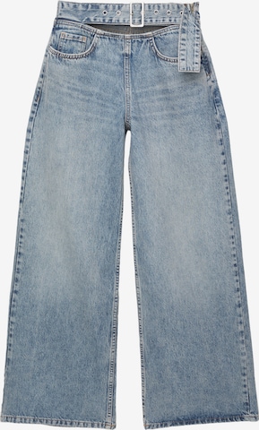 Pull&Bear Wide Leg Farkut värissä sininen: etupuoli