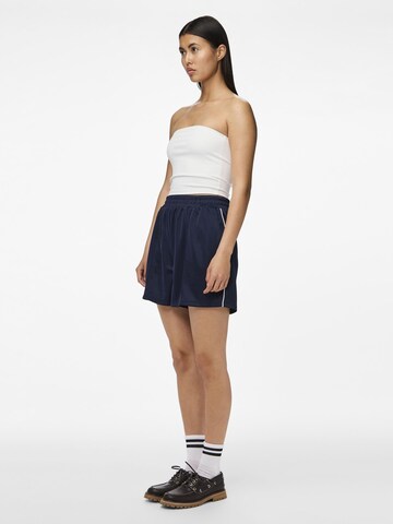 PIECES Regular Trousers 'Grace' in Blue