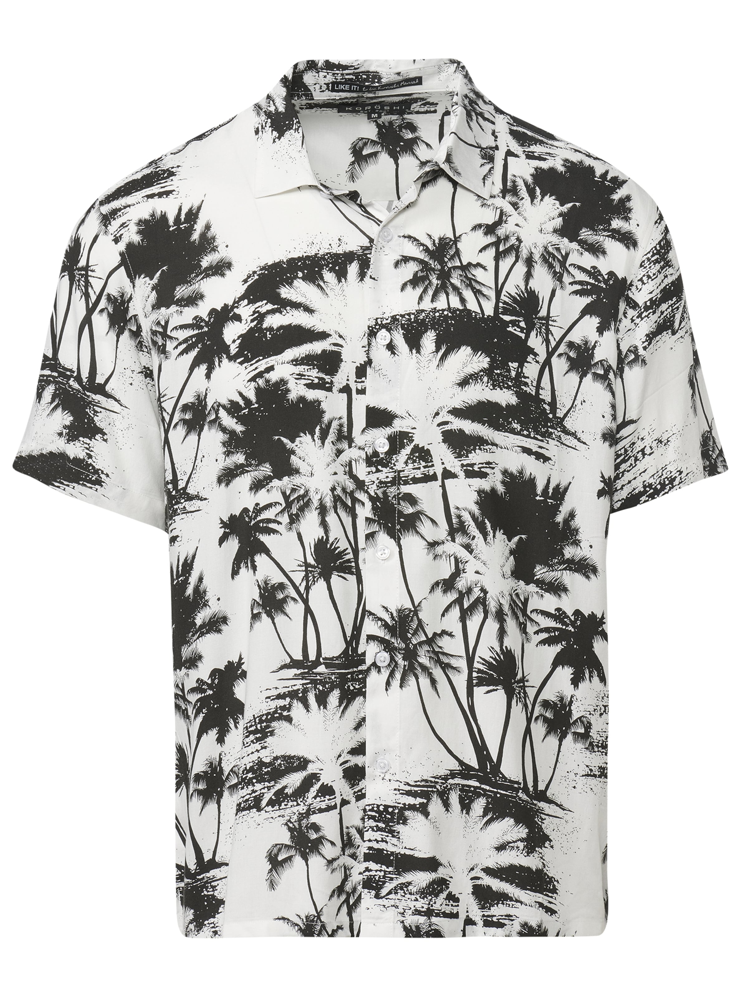 Coupe regular Chemise KOROSHI en noir : devant