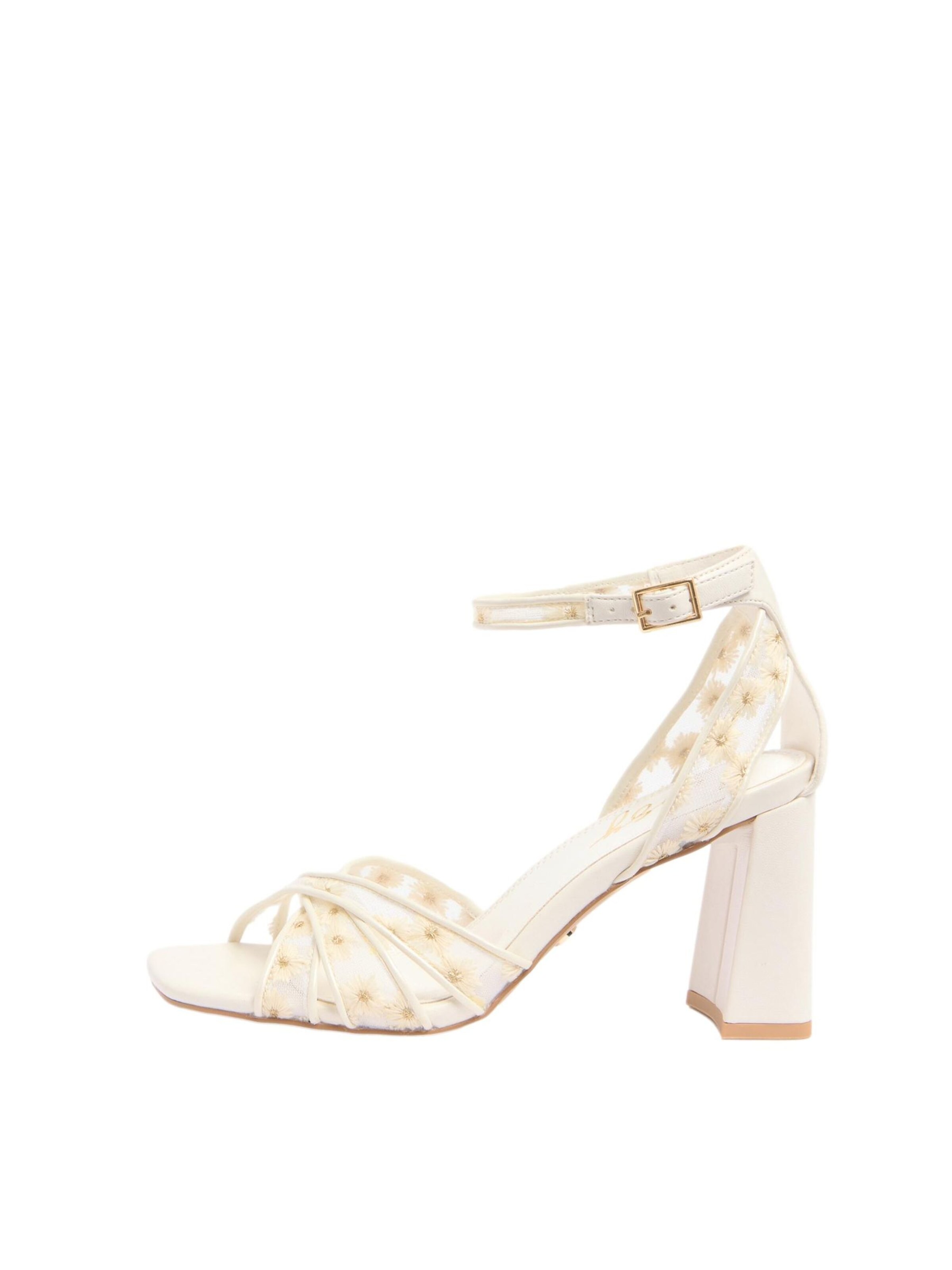 Lipsy Sandále - Biela: predná strana