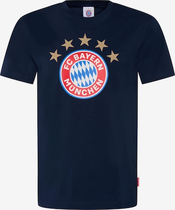 FC BAYERN MÜNCHEN Shirt 'Logo' in Blue: front