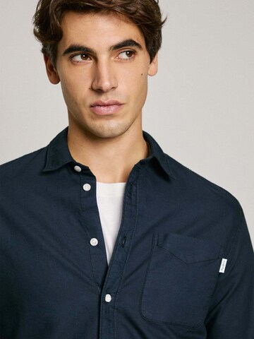 Pepe Jeans Regular fit Overhemd in Blauw