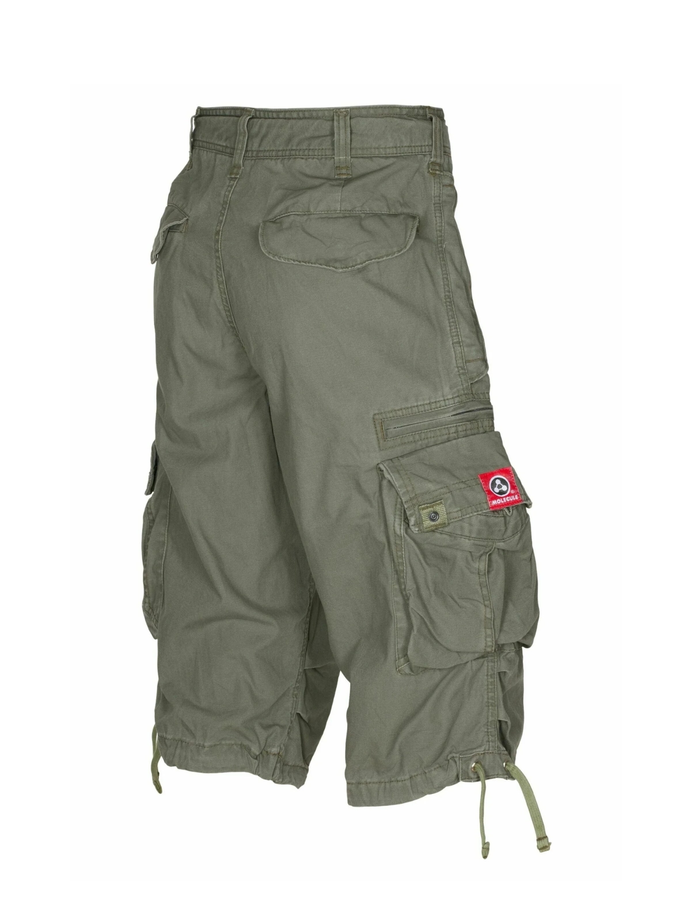 Molecule Loosefit Cargobroek 'BAGGY' in Groen