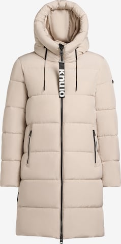 khujo Winter Coat in Beige: front