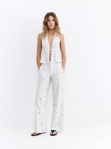 Pull&Bear Regular Дънки в бяло