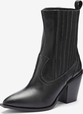 LASCANA - Botas camperas en negro: frente