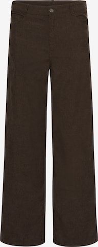Regular Pantalon 'Vera' Kaffe en marron : devant