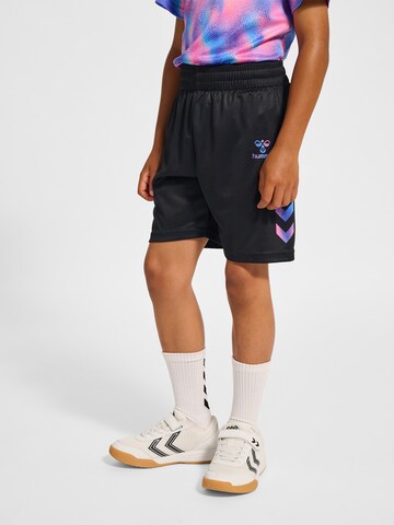 Hummel Regular Sports trousers in Black: front