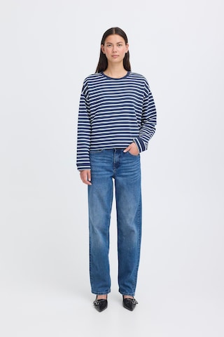 ICHI Sweatshirt 'BASMA ' in Blauw