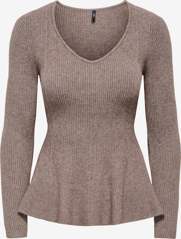 ONLY Pullover 'ONLIBI' in Braun: Vorderseite