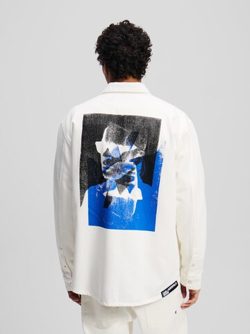 Regular fit Camicia di KARL LAGERFELD JEANS in bianco