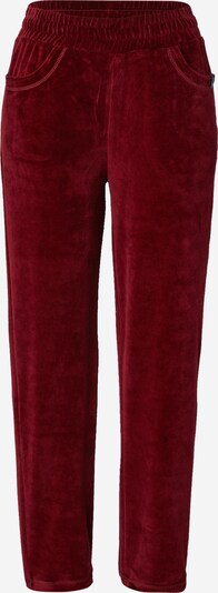 Pantaloni Tranquillo pe roșu burgundy, Vizualizare produs