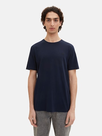 T-Shirt TOM TAILOR DENIM en bleu : devant