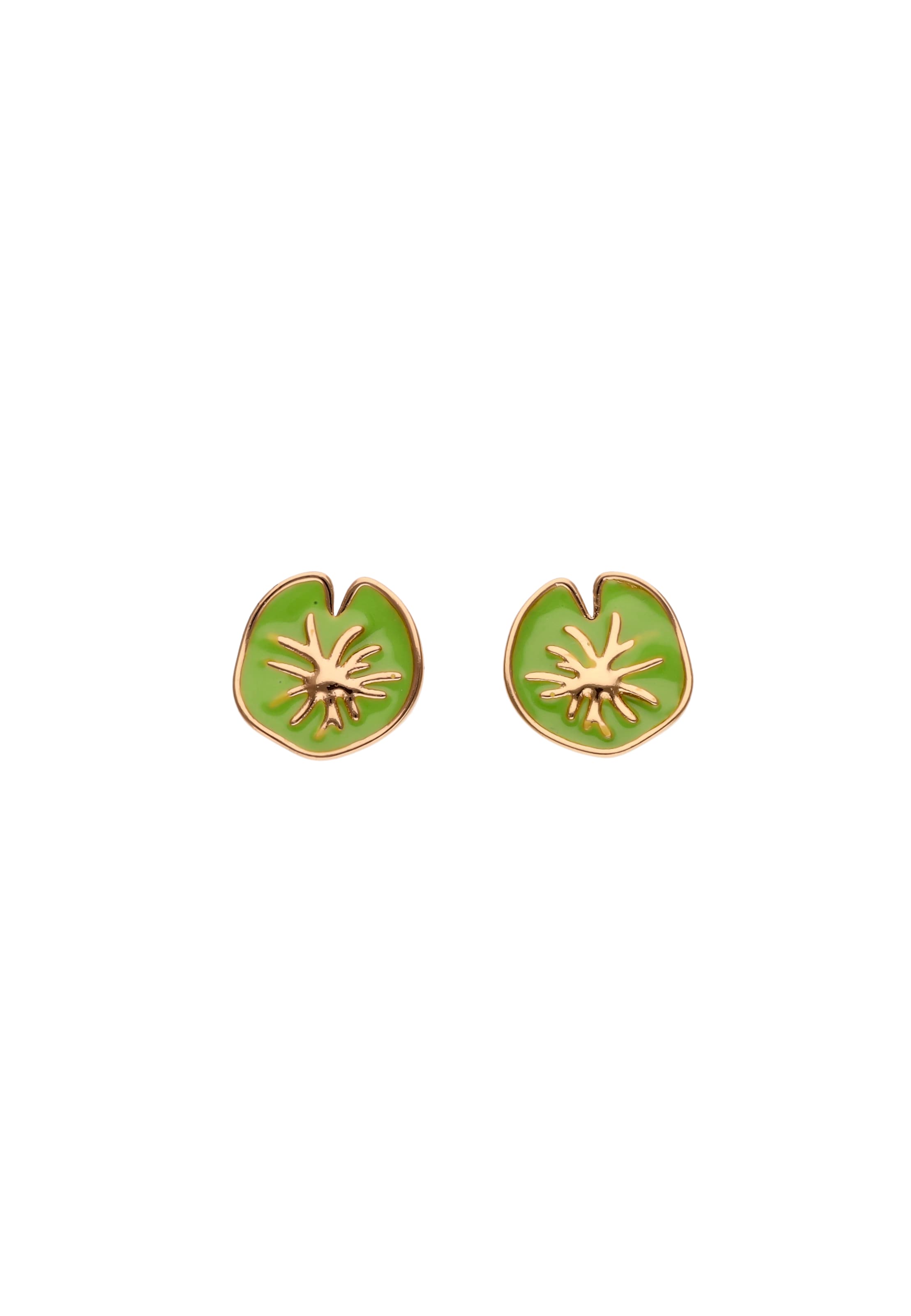 IZIA Earrings in Green: front