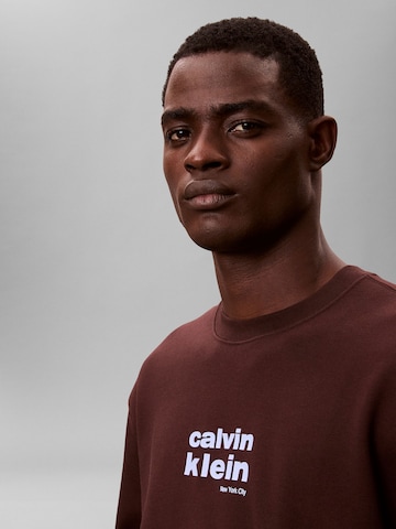 Calvin Klein Μπλούζα φούτερ σε καφέ